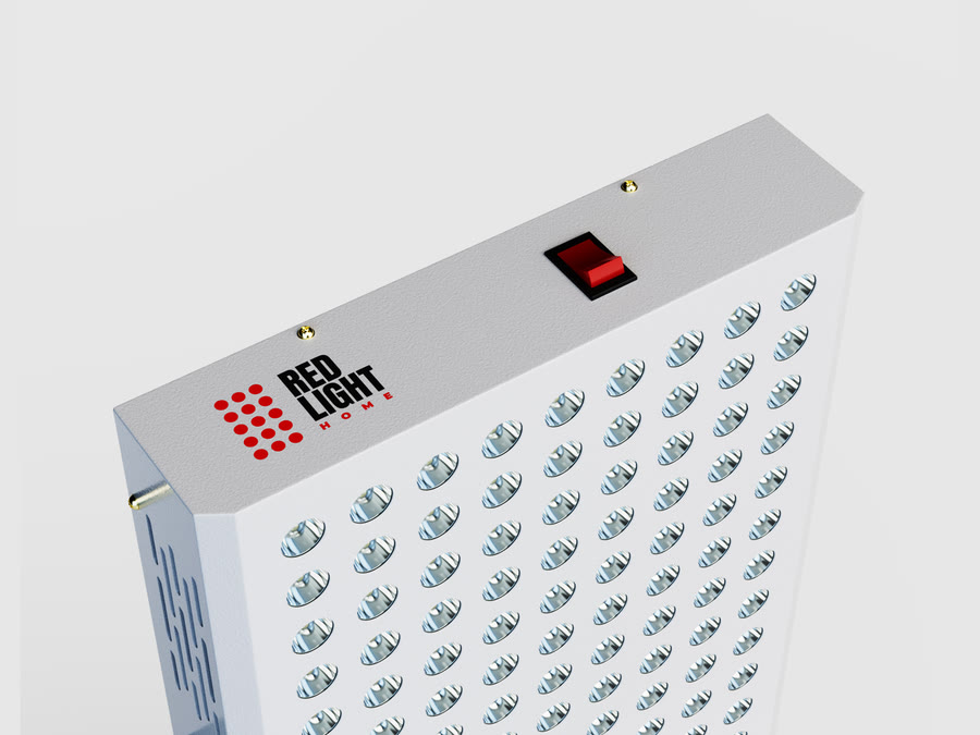 RedLight Home red-light therapy panel, photoreal e-commerce 3D product renders